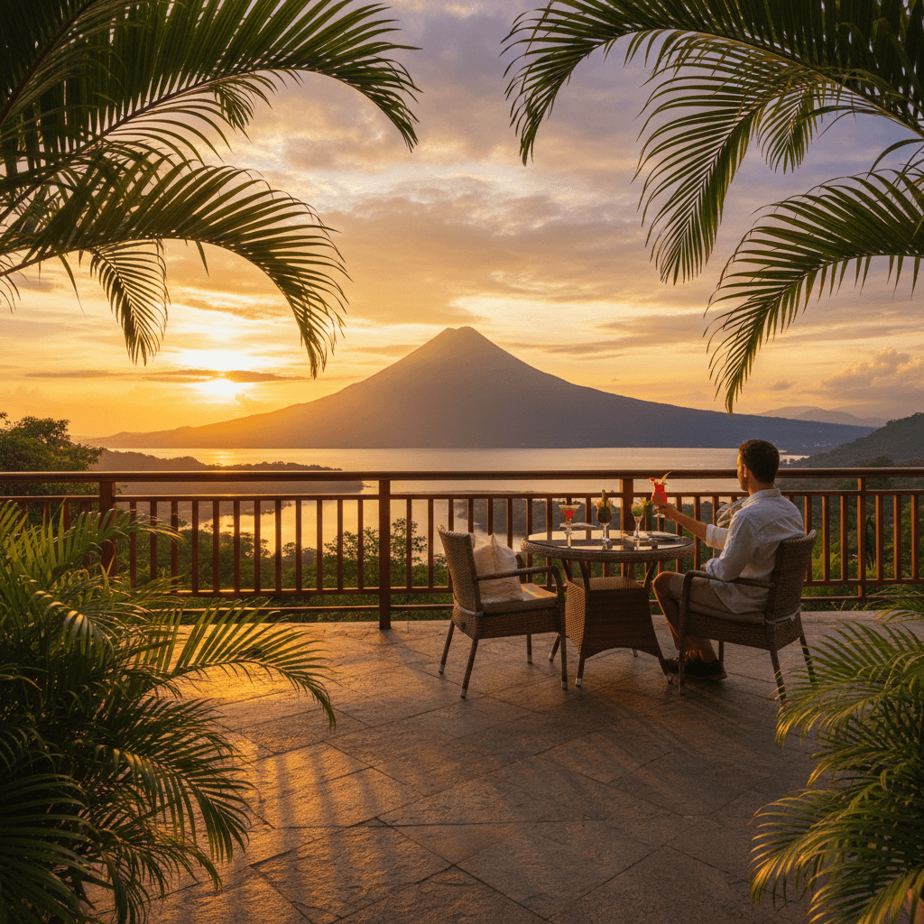 Arenal Volcano view from the terrace